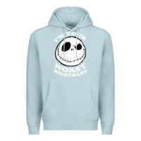 Blue Mist j.a.c.k  skel.ling.ton  worst nightmare t shirt Premium Hoodie - artisFamous
