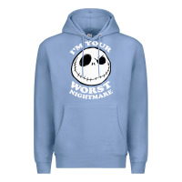 Colony Blue j.a.c.k  skel.ling.ton  worst nightmare t shirt Premium Hoodie - artisFamous