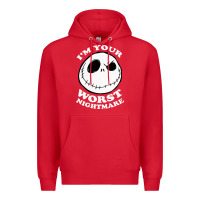 Red j.a.c.k  skel.ling.ton  worst nightmare t shirt Premium Hoodie - artisFamous