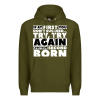 Army Green second born gifts Premium Hoodie - artisFamous
