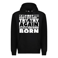Black second born gifts Premium Hoodie - artisFamous