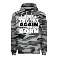 Slate Camo second born gifts Premium Hoodie - artisFamous