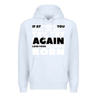 White second born gifts Premium Hoodie - artisFamous