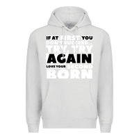 Dove Grey second born gifts Premium Hoodie - artisFamous