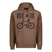 Chestnut ride or die bicycle Premium Hoodie - artisFamous