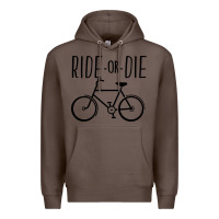 Coffee ride or die bicycle Premium Hoodie - artisFamous