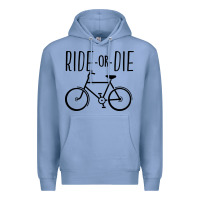 Colony Blue ride or die bicycle Premium Hoodie - artisFamous