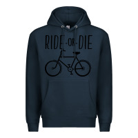 Navy ride or die bicycle Premium Hoodie - artisFamous
