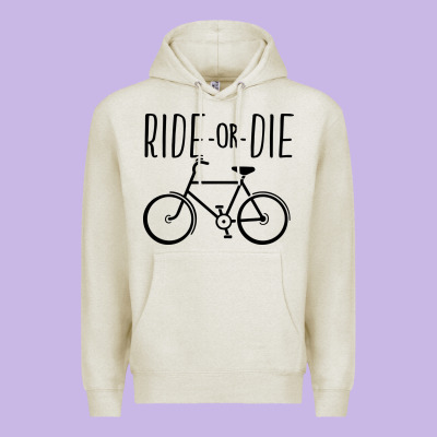 Ride Or Die Bicycle Premium Hoodie Designed By Artisfamous