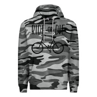 Slate Camo ride or die bicycle Premium Hoodie - artisFamous