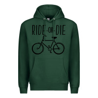 Sports Green ride or die bicycle Premium Hoodie - artisFamous