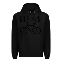 Black ride or die bicycle Premium Hoodie - artisFamous