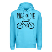 Ocean Blue ride or die bicycle Premium Hoodie - artisFamous
