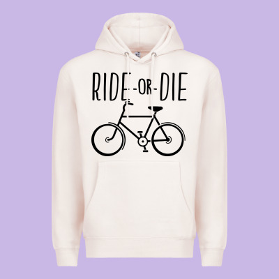 Ride Or Die Bicycle Premium Hoodie Designed By Artisfamous