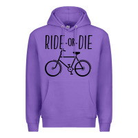 Purple ride or die bicycle Premium Hoodie - artisFamous
