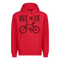 Red ride or die bicycle Premium Hoodie - artisFamous