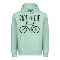 Seafoam ride or die bicycle Premium Hoodie - artisFamous