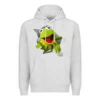 Dove Grey kermit the frog Premium Hoodie - artisFamous