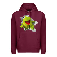 Burgundy kermit the frog Premium Hoodie - artisFamous