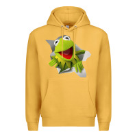 Mustard kermit the frog Premium Hoodie - artisFamous