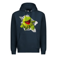 Navy kermit the frog Premium Hoodie - artisFamous