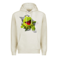 Oatmeal Heather kermit the frog Premium Hoodie - artisFamous
