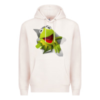 Pale Pink kermit the frog Premium Hoodie - artisFamous