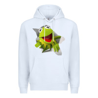 White kermit the frog Premium Hoodie - artisFamous