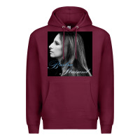Burgundy Barbra Streisand design Premium Hoodie - artisFamous