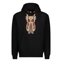 Black Native OWL Premium Hoodie - artisFamous
