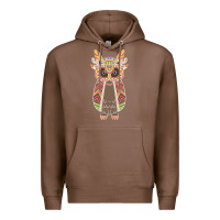 Chestnut Native OWL Premium Hoodie - artisFamous
