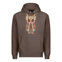 Coffee Native OWL Premium Hoodie - artisFamous