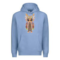 Colony Blue Native OWL Premium Hoodie - artisFamous