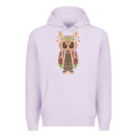 Lilac Native OWL Premium Hoodie - artisFamous