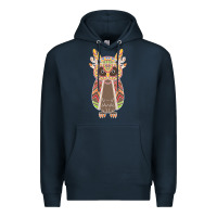 Navy Native OWL Premium Hoodie - artisFamous