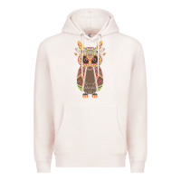 Pale Pink Native OWL Premium Hoodie - artisFamous