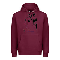 Burgundy Design barbra streisand Premium Hoodie - artisFamous