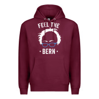 Burgundy bernie sanders for now Premium Hoodie - artisFamous