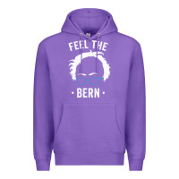 Purple bernie sanders for now Premium Hoodie - artisFamous