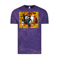 Cloud Purple panda halloween Vintage Tee - LillyAllenDesigns