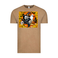 Vintage Coffee panda halloween Vintage Tee - LillyAllenDesigns