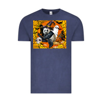 Vintage Denim panda halloween Vintage Tee - LillyAllenDesigns