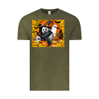 Vintage Olive panda halloween Vintage Tee - LillyAllenDesigns