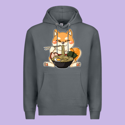 Shiba Inu Dog Ramen Premium Hoodie Designed By Artisfamous