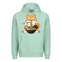 Seafoam shiba inu dog ramen Premium Hoodie - artisFamous