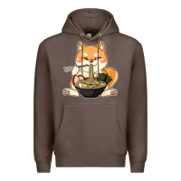 Coffee shiba inu dog ramen Premium Hoodie - artisFamous