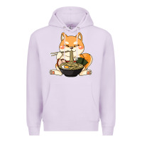 Lilac shiba inu dog ramen Premium Hoodie - artisFamous