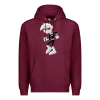 Burgundy danny phantom run Premium Hoodie - artisFamous