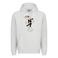 Dove Grey danny phantom run Premium Hoodie - artisFamous