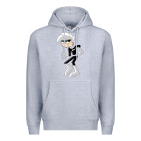 Heather Grey danny phantom run Premium Hoodie - artisFamous